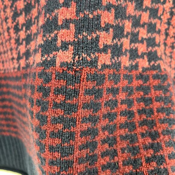 Pendleton Lambs Wool Blend Sweater Women Medium Crew Neck Pullover Burgundy READ - Picture 8 of 10